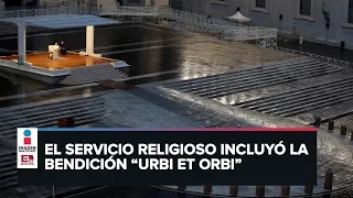 Papa Francisco reza por la humanidad ante el coronavirus en una vacía Plaza de San Pedro
