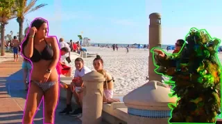 BUSHMAN PRANK AT THE BEACH