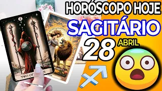 🌓GIGANTE É O SALTO QUE VOCÊ VAI EXPERIMENTAR❗️😱 Sagitário ♐ 28 abril 2024 Horoscopo do dia de hoje ♐