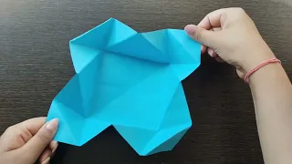 How to make Napkin fold card sky blue