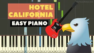 Hotel California - Piano Tutorial with Proper Chords & Arpeggios