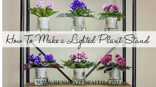 Easy DIY Grow Light Stand for Indoor Plants