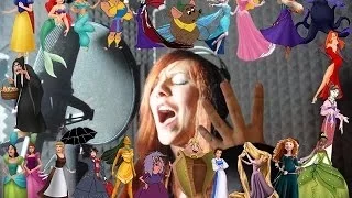 DISNEY FEMALE CHARACTERS sing "Let it go" by Frozen (Italian Version) by KeyKo