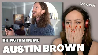 AUSTIN BROWN Bring Him Home | Vocal Coach Reacts (& Analysis) | Jennifer Glatzhofer