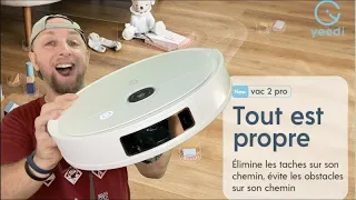 -100€ sur le yeedi vac 2 Pro, le robot aspirateur qui lave fort avec Lingette vibrante 480trs/mins