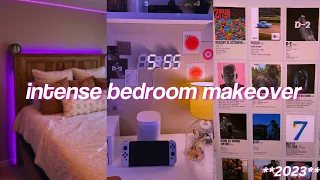 intense bedroom MAKEOVER + tour! (new bed, decor, LOTS of unboxing + more!) *2023*