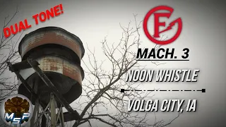 Federal Electric "Fedelcode" Type Mach. 3 Daily Siren Test | Noon Whistle | Volga City, IA