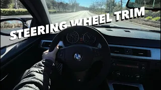 e92 steering wheel trim peeling fix