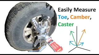 How to Measure Caster, Camber and Kingpin Inclination with DIY Turn Tables, Wheel Clamps, Gauges