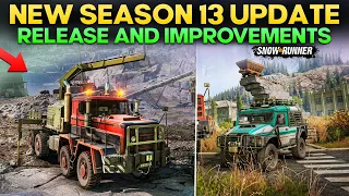 New Season 13 and April Community Update in SnowRunner Release and Major Improvements in Game