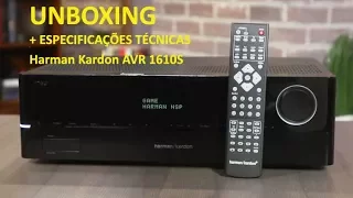 Unboxing e especificações - Receiver Harman Kardon AVR 1610S - o melhor na faixa de preço!