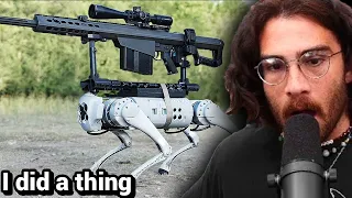 I put a gun on a robot dog | HasanAbi Reacts