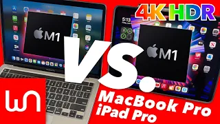 M1 iPad Pro 12.9 vs M1 MacBook Pro — The ULTIMATE Comparison! (4K HDR)