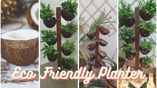 Eco Friendly Planter | Planter using waste plywood and coconut shell