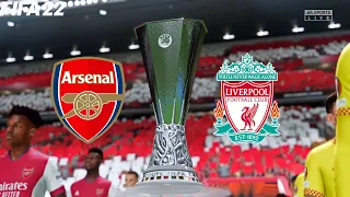 FIFA 22 | Arsenal vs Liverpool - UEL Europa League - PS5 Full Match & Gameplay