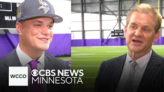 Mike Max talks shop with Vikings draft picks J.J. McCarthy and Dallas Turner