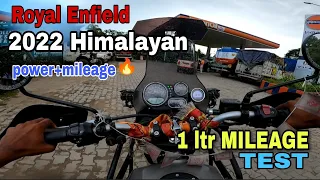 HIMALAYAN BS6 2022 mileage test | 1ltr me kitna mileage deti hogi ye bike??🤔