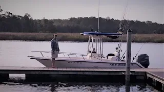 Live Bait Grouper Fishing Offshore in High Winds - St. Marks, Florida