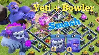 'Yeti + Bowler ' TH13 Yeti Bowler Smash Legend League Attacks 2020 August - Clash Of Clans.