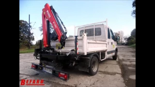 Crane HDS BEFARD BF 2602 Naviják instalován v autě Iveco Daily