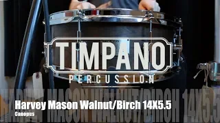 Canopus Harvey Mason Walnut/Birch 14X5.5 Snare Drum