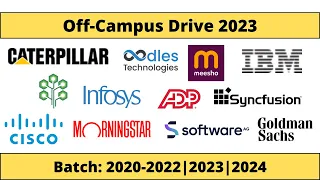 Off-Campus Hiring | Latest Off Campus Drive | 2024 | 2023 | 2022 | 2021 | 2020 Batch || Apply Now