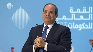 عبد الفتاح السيسي في القمة العالمية للحكومات 2023