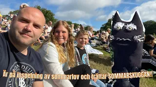 Är på inspelning av sommarlov och träffar SOMMARSKUGGAN!! Vlogg