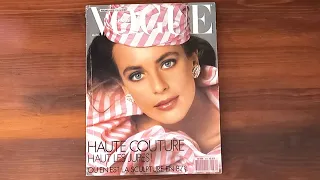 1987 March ASMR Magazine Flip Through: Paris Vogue w Laetitia Firmin-Didot, Haute Couture Special