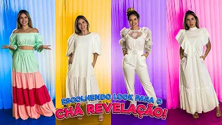 ESCOLHENDO OS LOOKS PARA O CHA REVELAÇÃO!!