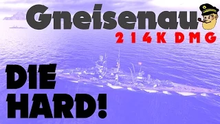 GNEISENAU ✖️ 214K DMG + 8! achievements ✖️ World of Warships