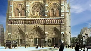 A Trip Through Paris, France late 1890s NEWER VERSION 60 FPS, Colorized, HD