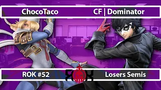 ChocoTaco (Sheik) vs CF | Dominator (Joker) - ROK Esports Smash Ultimate #52 - Losers Semis