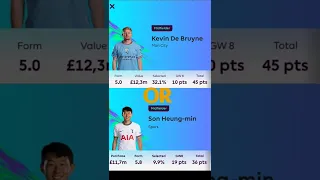 Son or KDB? FPL Options #shorts
