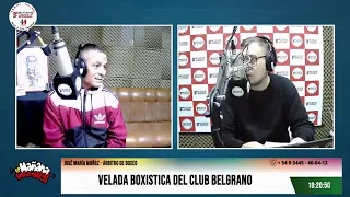 José María Muñoz, árbitro de boxeo - Velada boxística del Club Belgrano