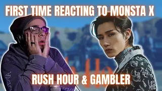 First time Reacting to Monsta X Gambler & Rush hour Reaction