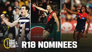 Jezza, Kozzy and Draper boot brilliant goals | Rd 18 Rebel Goal of the Year nominees | AFL