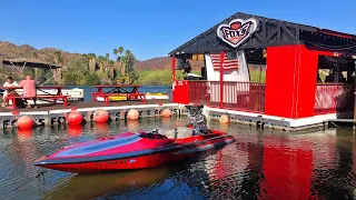 Speed boat Fly-bys at Fox's Floating Bar