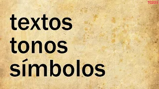 Textos, tonos y símbolos | TC221