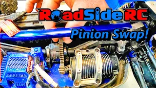 Traxxas Sledge: How to Install Bigger Pinion, and How Big of a Pinion Will Fit?
