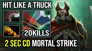 Brutal Late Game 2 Sec CD Mortal Strike Wraith King Vs 6 Slotted Carry PA Dota 2