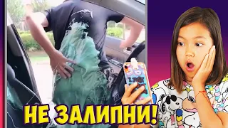 ПОПРОБУЙ НЕ ЗАЛИПНУТЬ Челлендж! Реакция на залипательные видео