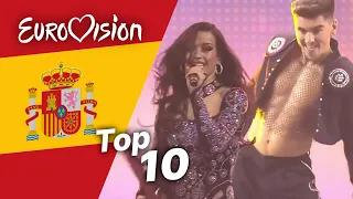 Top 10 ESC Songs Ever: Spain | Best Spanish Eurovision Songs