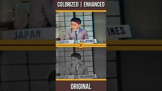 #shorts Filipino Teen on "Prejudice" 1956 USA High School Debate - AI Colorized | Enhanced 4K