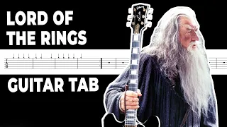 How to play ALL Lord of The Rings songs on Guitar Tutorial | Tabs