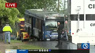 VIDEO: Driver collides with CT Transit bus in New Britain