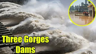 China's Yangtze River sees fourth flood of the year : Three gorges dam : 15 August 2020