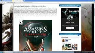 How to install  Assassins creed liberation by gaming master