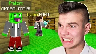 ŚLEDZIŁEM WOJANA Przez Cały Dzień w Minecraft... (okradł mnie)