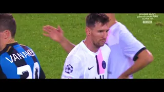 Leo Messi Vs Club Brugge 1-1 Individual Highlight UCL{15/09/2021}